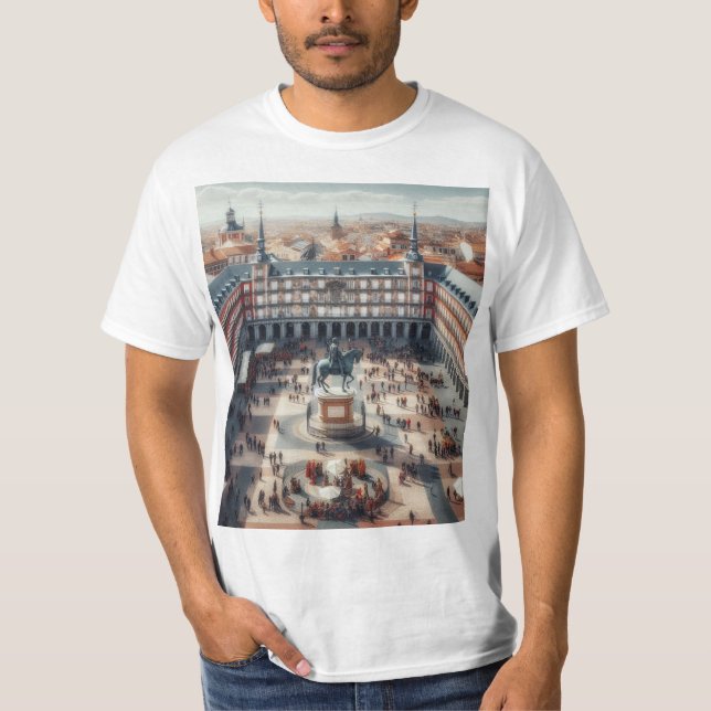 Camiseta Madrid: Un Viaje a la Capital Española (Anverso)