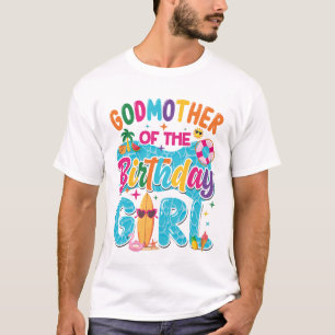 Camiseta Madrina De La Cumpleañera Fiesta En La Piscina Pla