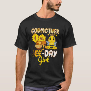Camiseta Madrina De La Fiesta Del Cumpleaños Del Chica Del