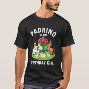 Camiseta Madrina de la granja de animales de la cumpleaños