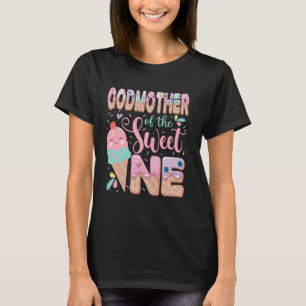Camiseta Madrina De La Heladería Sweet One 1er Cumpleaños