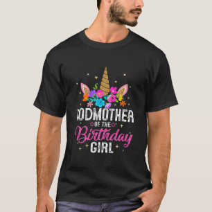Camiseta Madrina De La Madre Chica De Cumpleaños Regalo Uni