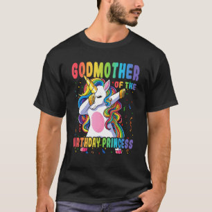 Camiseta Madrina De La Princesa Nacida Dabbing Unicorn