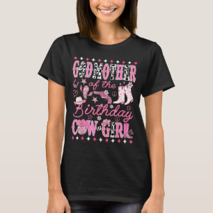 Camiseta Madrina de la vaquera del cumpleaños Nk Rodeo West