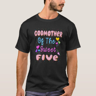 Camiseta Madrina De Los Dulces Cinco Quinto Día Del Donut P