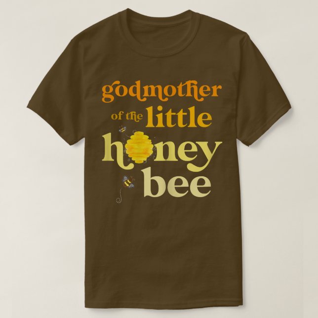 Camiseta Madrina de Nacimiento de Abeja Pequeña (Diseño del anverso)