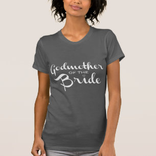 Camiseta Madrina de novia blanca en gris