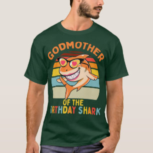 Camiseta Madrina de Tiburón Cumpleaños de Dios que mamá coq