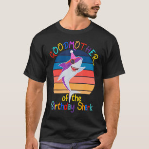Camiseta Madrina de Tiburón Cumpleaños de Dios que mamá coq