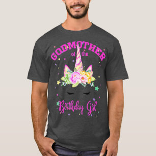 Camiseta ¡Madrina del Chica de Cumpleaños! Unicorn Lashes G