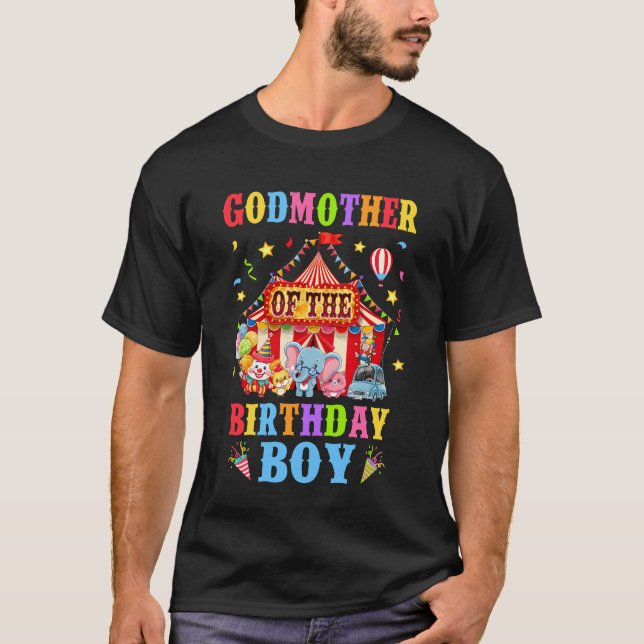 Camiseta Madrina Del Cumpleaños Del Carnaval De Boy Circus (Anverso)