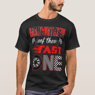 Camiseta Madrina Del Fa De La Carreras De Un Primer Cumplea