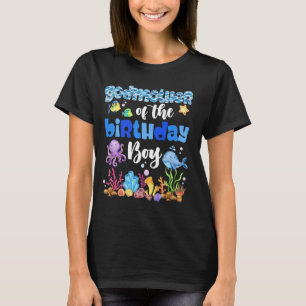 Camiseta Madrina Del Niño Cumpleaños Pez De Mar Océano Anim