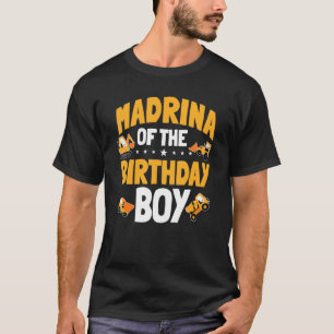 Camiseta Madrina Del Niño De Cumpleaños Trabajador De La Co