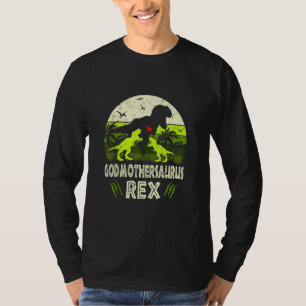 Camiseta Madrina Dinosaurio T Rex Godmaternal sauro 2 Niños