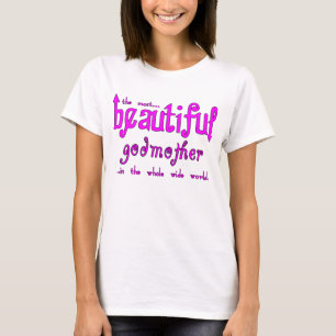 Camiseta Madrina hermosa de las fiestas de Navidad de los