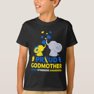 Camiseta Madrina Orgullosa Minimalista Conciencia del Síndr