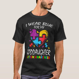 Camiseta Madrina Padrino Azul Para Mi Ahijada Autismo