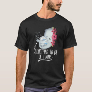 Camiseta Madrina Para Ser De Gemelos Gemelos Niños Elefante