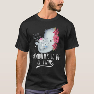 Camiseta Madrina Para Ser De Gemelos Un Niño Un Chica Un Ni