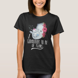 Camiseta Madrina Para Ser De Gemelos Un Niño Un Chica Un Ni