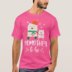 Camiseta Madrina Para Ser Oso Polar Navidades Baby Shower G
