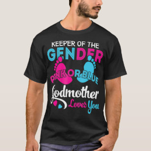 Camiseta Madrina rosa o azul te ama el género revela a la 