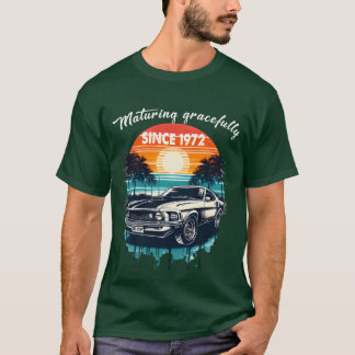 Camiseta Madurando con gracia desde 1972 Clásica chica Care