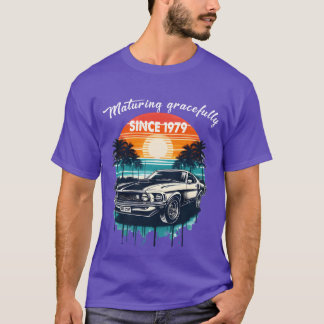 Camiseta Maduros con gracia desde 1979 Clásica amiga