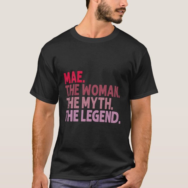 Camiseta Mae El Mito Personalizado De La Leyenda (Anverso)