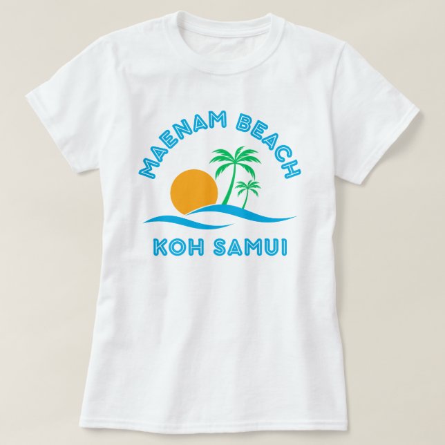 CAMISETA MAENAM BEACH-KOH SAMUI (Diseño del anverso)