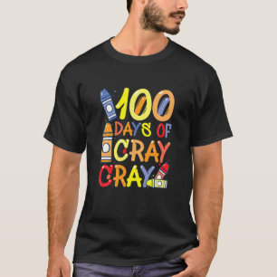 Camiseta Maestra 100 Días Reza Cray 100 Día De Escolar