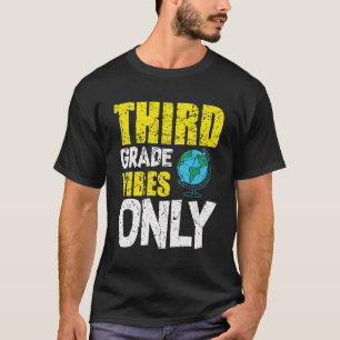Camiseta Maestra Académica De Tercer Grado Vibes De Regreso