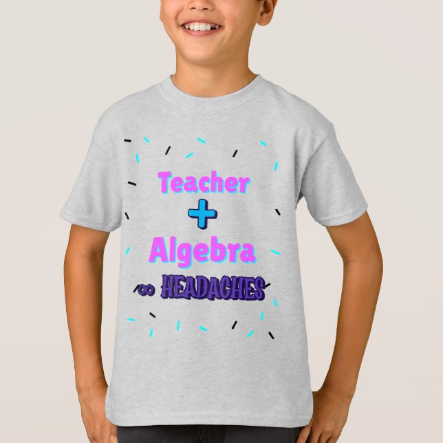 Camiseta Maestra + Álgebra∞ Enseñanza Math Algebra (Anverso)