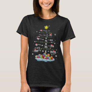 Camiseta Maestra: Árbol de Navidad Navidades divertidos mat