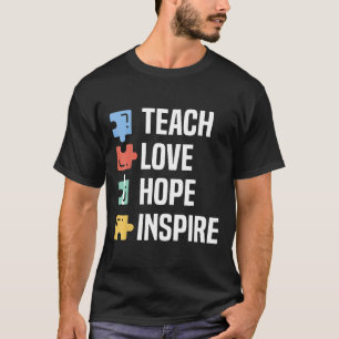 Camiseta Maestra Autismo-Autismo Educación Especial Enseña