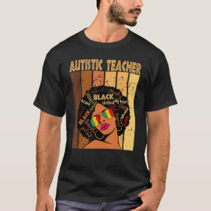 Camiseta Maestra autista: Histo negro afroamericano