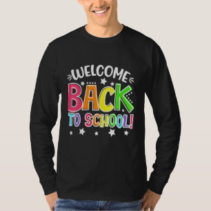 Camiseta Maestra Bienvenida De Nuevo Al Primer Día De La Es