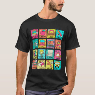 Camiseta Maestra Bilingüe Byck Ir a la Escuela Profesora de