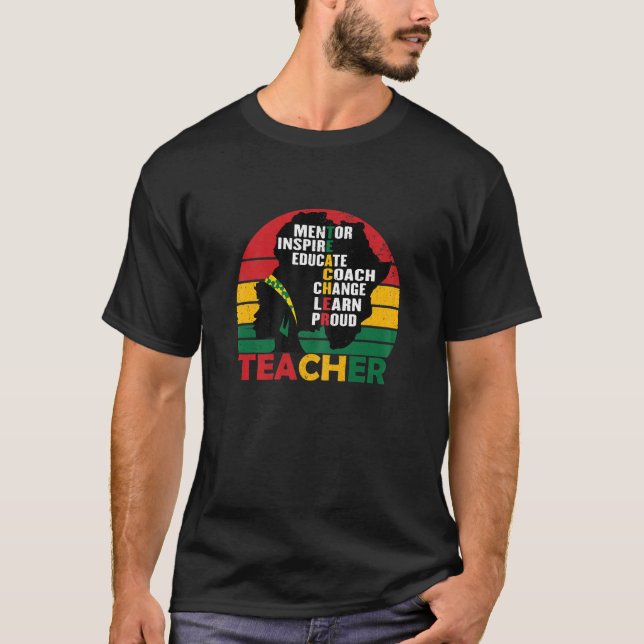 Camiseta Maestra Black Smart profesora afroafricana negra (Anverso)