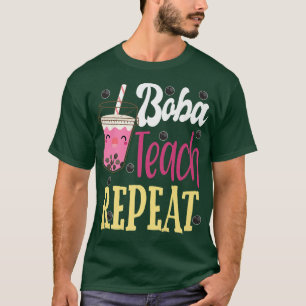 Camiseta Maestra Boba Té de Burbuja de vuelta a la escuela 