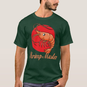 Camiseta Maestra camaronera comiendo langostinos de marisco