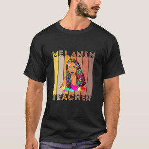 Camiseta Maestra Chica Negra Magia Melanin Maestros De Vuel