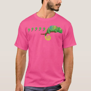 Camiseta Maestra Comma Chameleon Funny