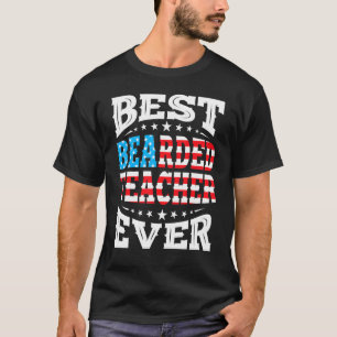 Camiseta Maestra Con Cabeza 4 De Julio Estadounidense Fl