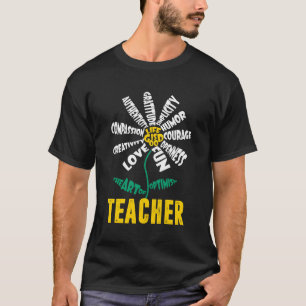 Camiseta Maestra Daisy Flower Towers Daisy El Arte De Opt