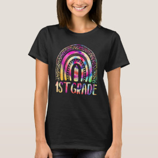 Camiseta Maestra De 1º Grado Tie Dye Rainbow De vuelta a la