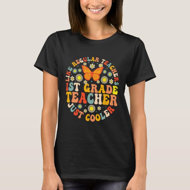 Camiseta Maestra de 1er grado como una maestra normal pero  (Anverso)