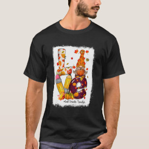 Camiseta Maestra de 2º grado de Love Gnome otoño otoño de T