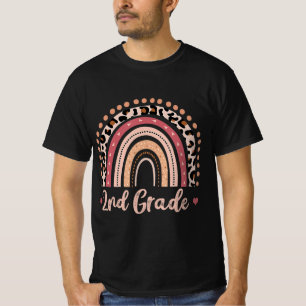 Camiseta Maestra de 2º Grado se ríe arcoiris para volver a